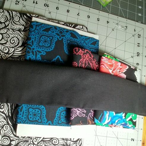 choosing fabric contrast example with prints