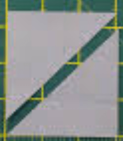 diagonal cut of square fabric for on point piecing