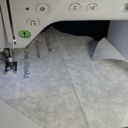 corner quilt label don't forget to unfold your square before stitching